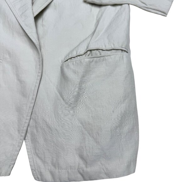 Aritizia Wilfred Women's Generation Linen Blend Blazer Crem Jacket, Size XS - Picture 4 of 10